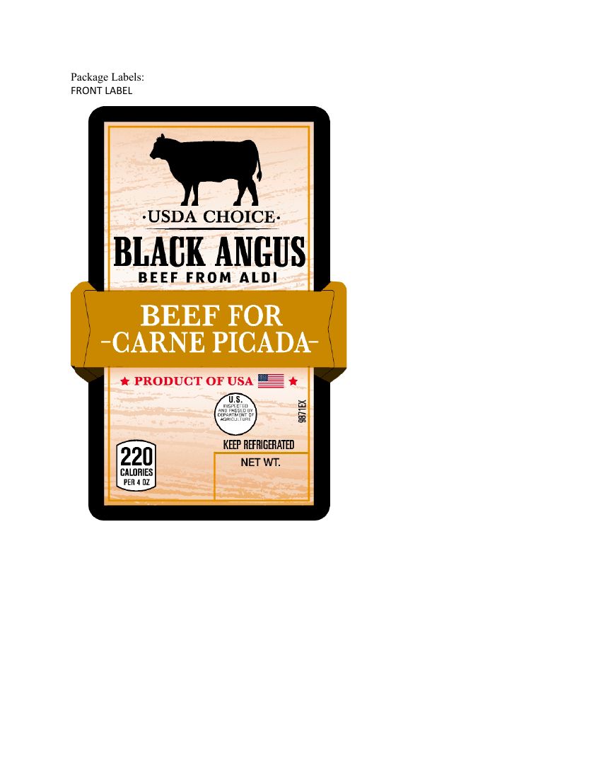 Aldi Beef for Carne Picada Recalled for Possible Plastic Contamination