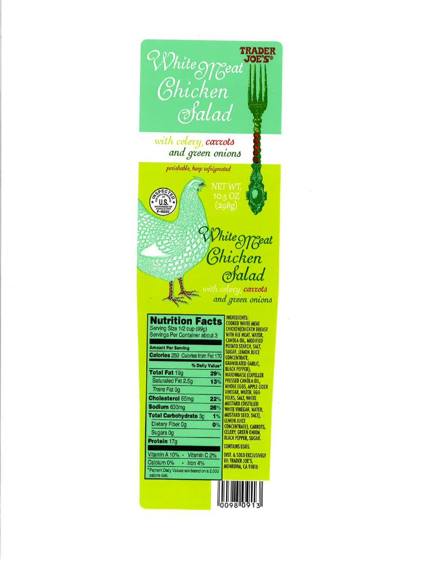 Trader Joe's Chicken and Turkey Salads Recalled for Glass and Silica Fragments