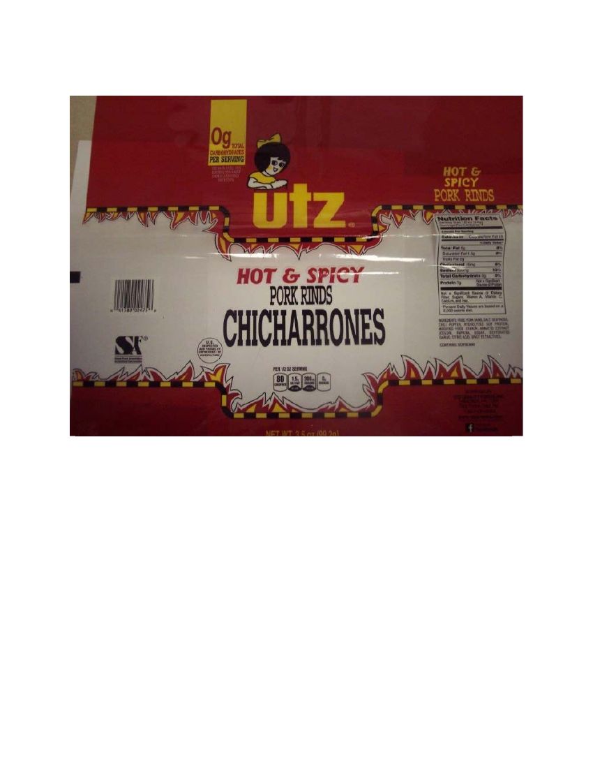 Utz Hot and Spicy Pork Rinds Recalled for Undeclared Wheat