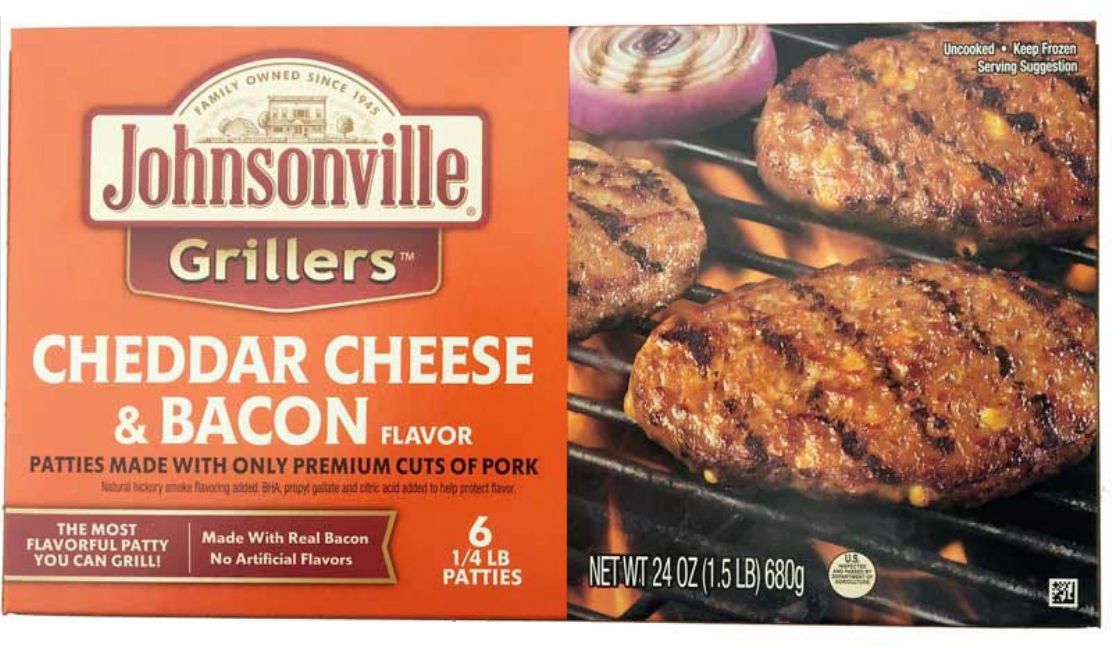 Johnsonville Grillers Pork Patties Recalled for Black Rubber Contamination