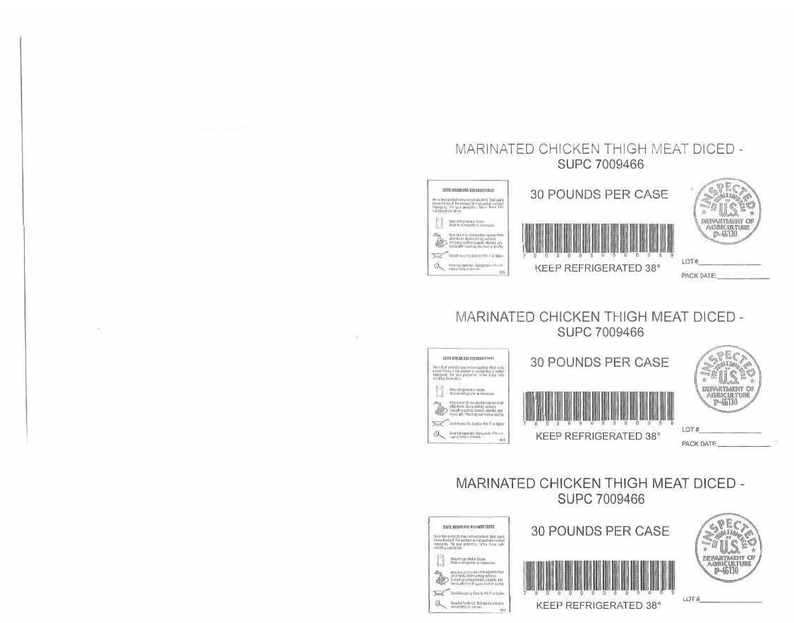Marinated Chicken Thigh Meat Recalled for Undeclared Wheat and Soy