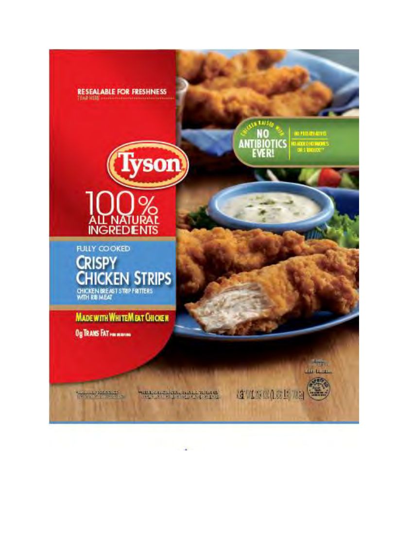 Tyson Frozen Chicken Strips Recalled for Metal Fragment Contamination