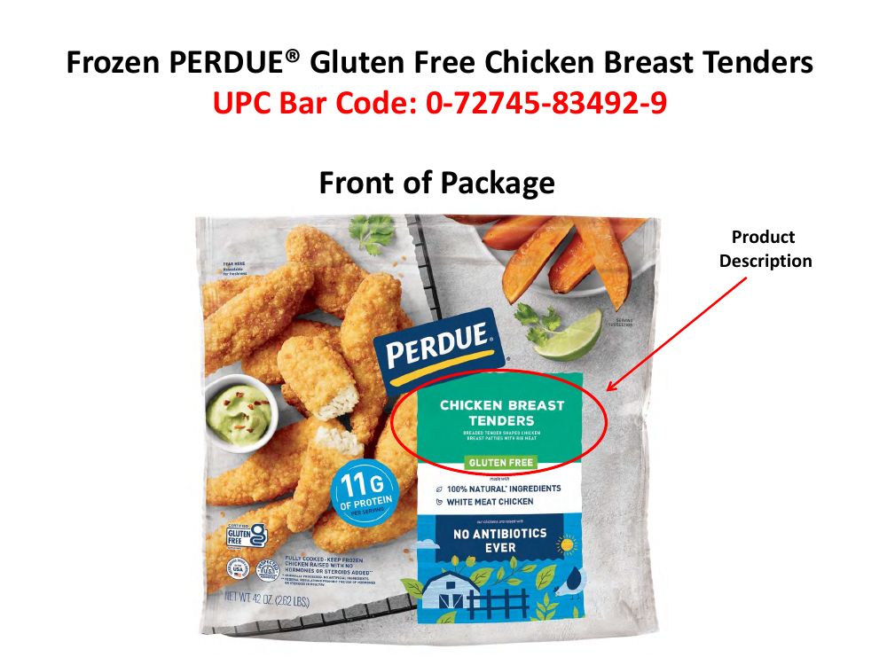 Perdue Gluten Free Chicken Breast Tenders Recalled for Plastic and Blue Dye