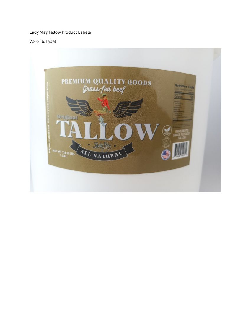 Lady May Beef Tallow Products Recalled for Lack of Federal Inspection