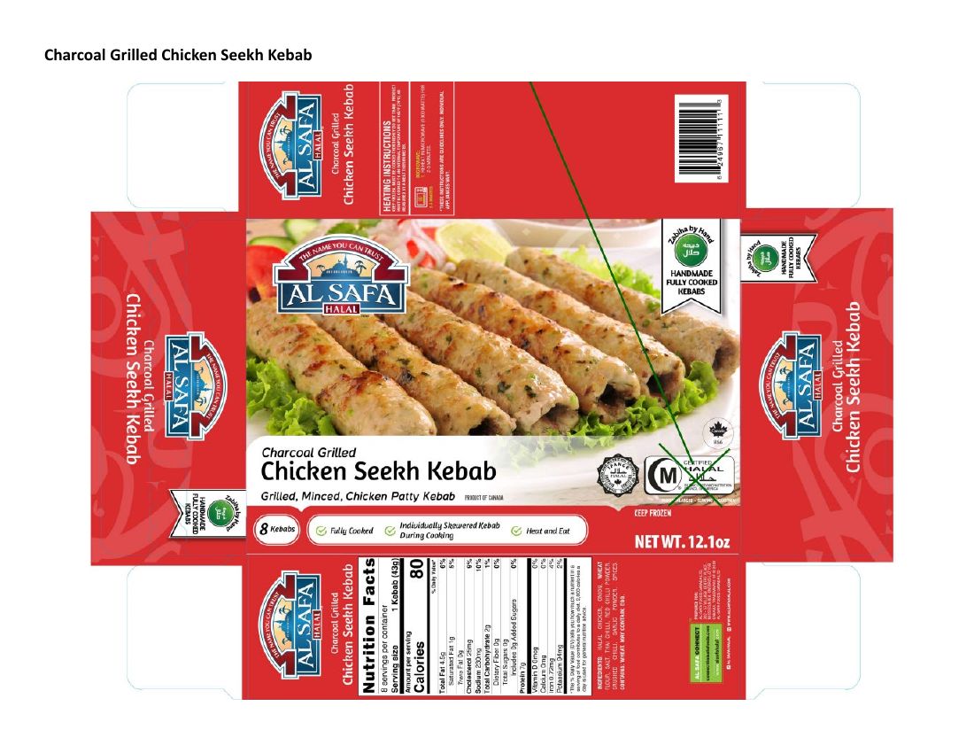 Al Safa Halal Frozen Chicken Kebabs Recalled for Possible Listeria