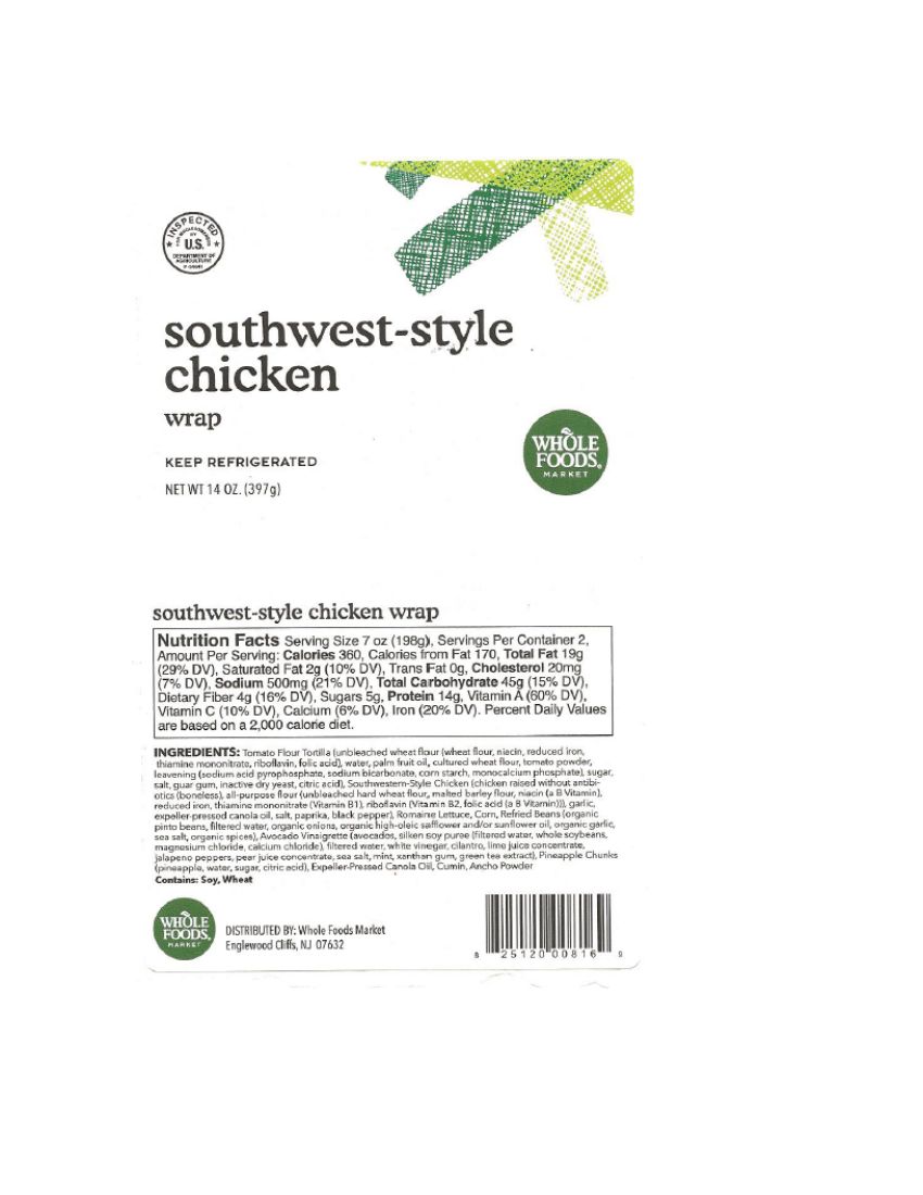 Southwest-Style Chicken Salad Recalled for Undeclared Milk