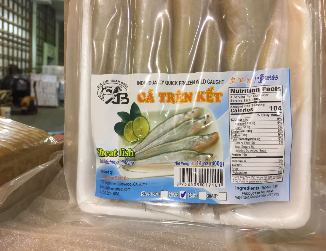 Q'S AMERICAN BEST AB CA TREN KET Sheat Fish Recalled for Lack of Inspection