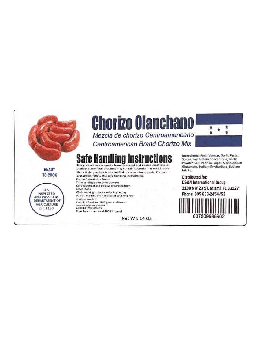 Chorizo Olanchano Recalled for Lack of Federal Inspection