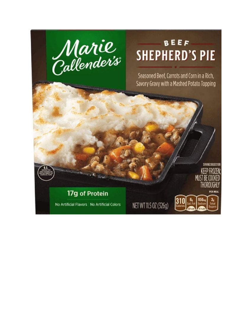 Marie Callender’s Beef Shepherd’s Pie Recalled for Plastic Contamination