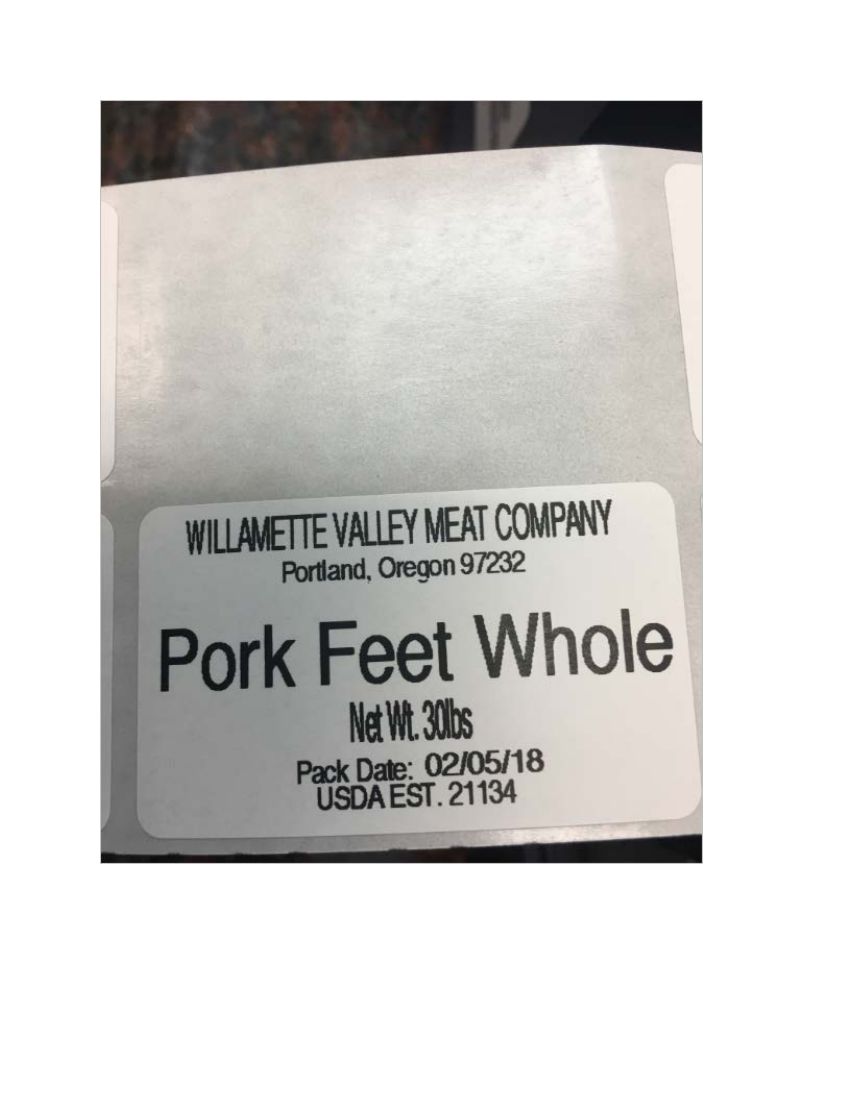 Olymel and Willamette Valley Pork Products Recalled for Lack of Inspection