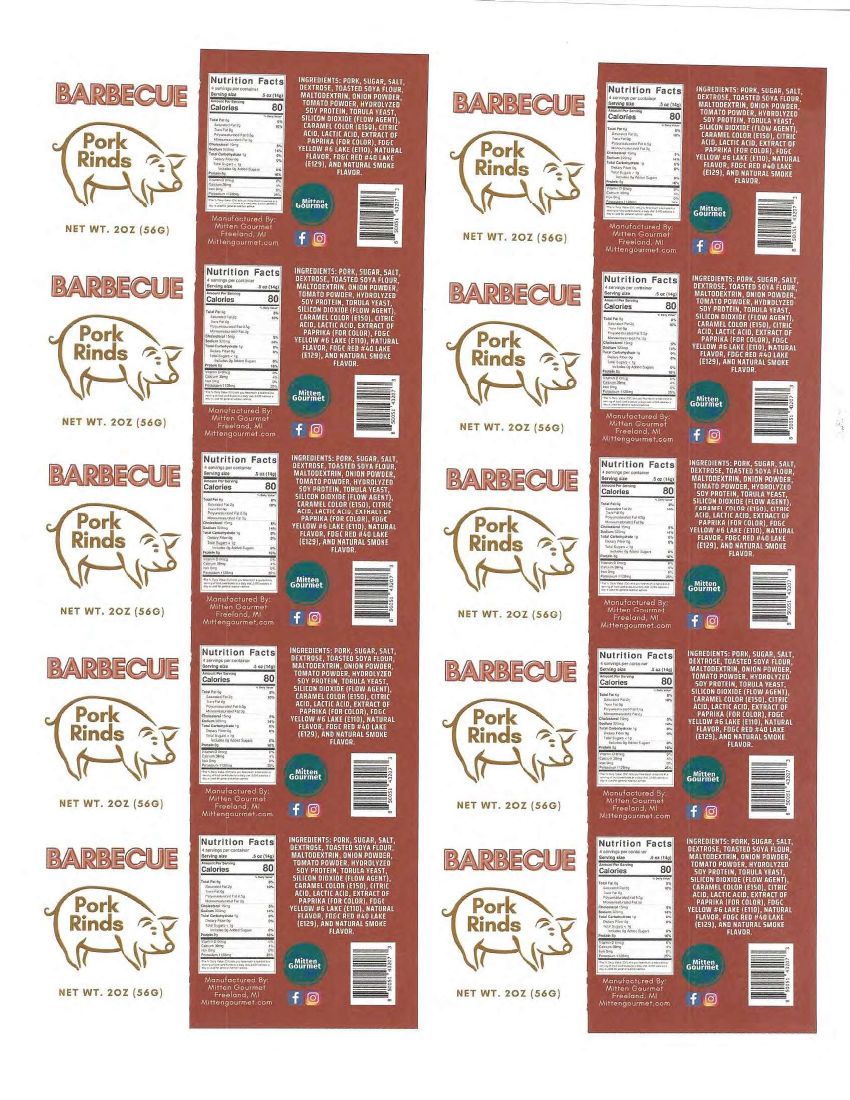 Mitten Gourmet Pork Rinds Recalled for Lack of Federal Inspection