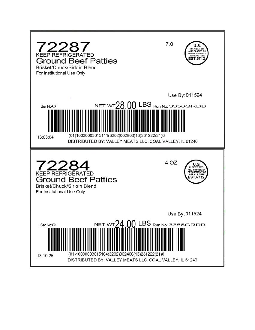 Ground Beef Products Recalled for Possible E. coli O157:H7 Contamination