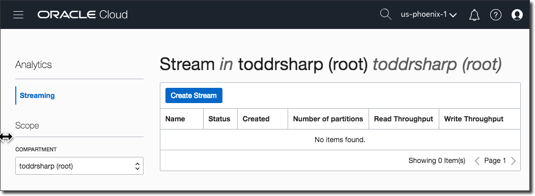 Getting Your Feet Wet With OCI Streams