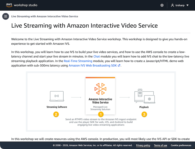 Live Streaming with Amazon IVS