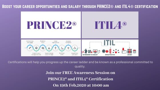 Awareness Session on PRINCE2® and ITIL® Certification