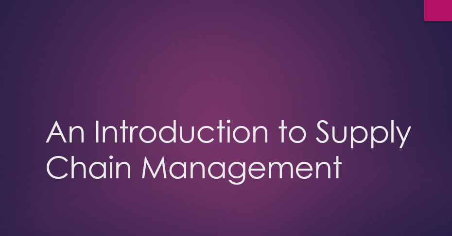 Logistics and Supply Chain