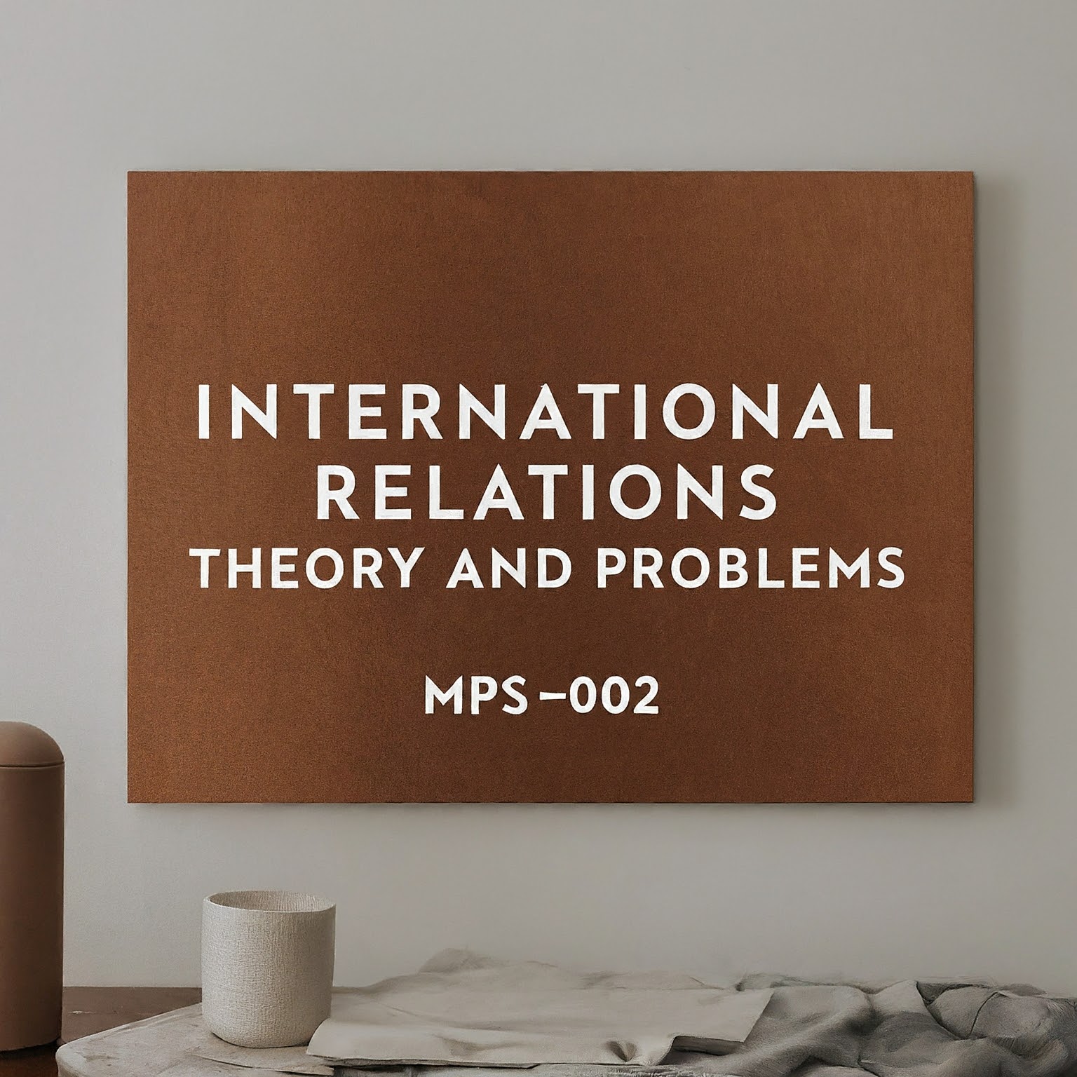 International Relations: Theory and Problem