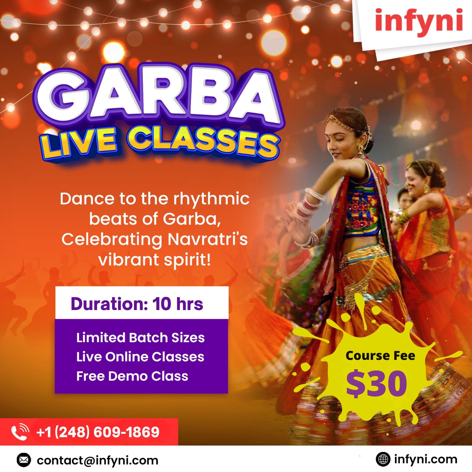 Learn Garba from Home - Live Online Classes