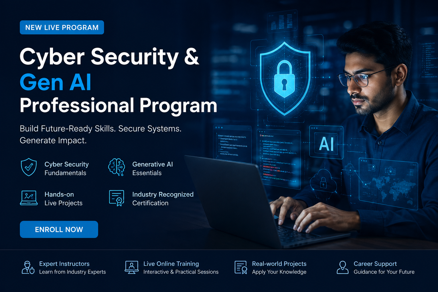 New Cyber Security & Gen AI professional program