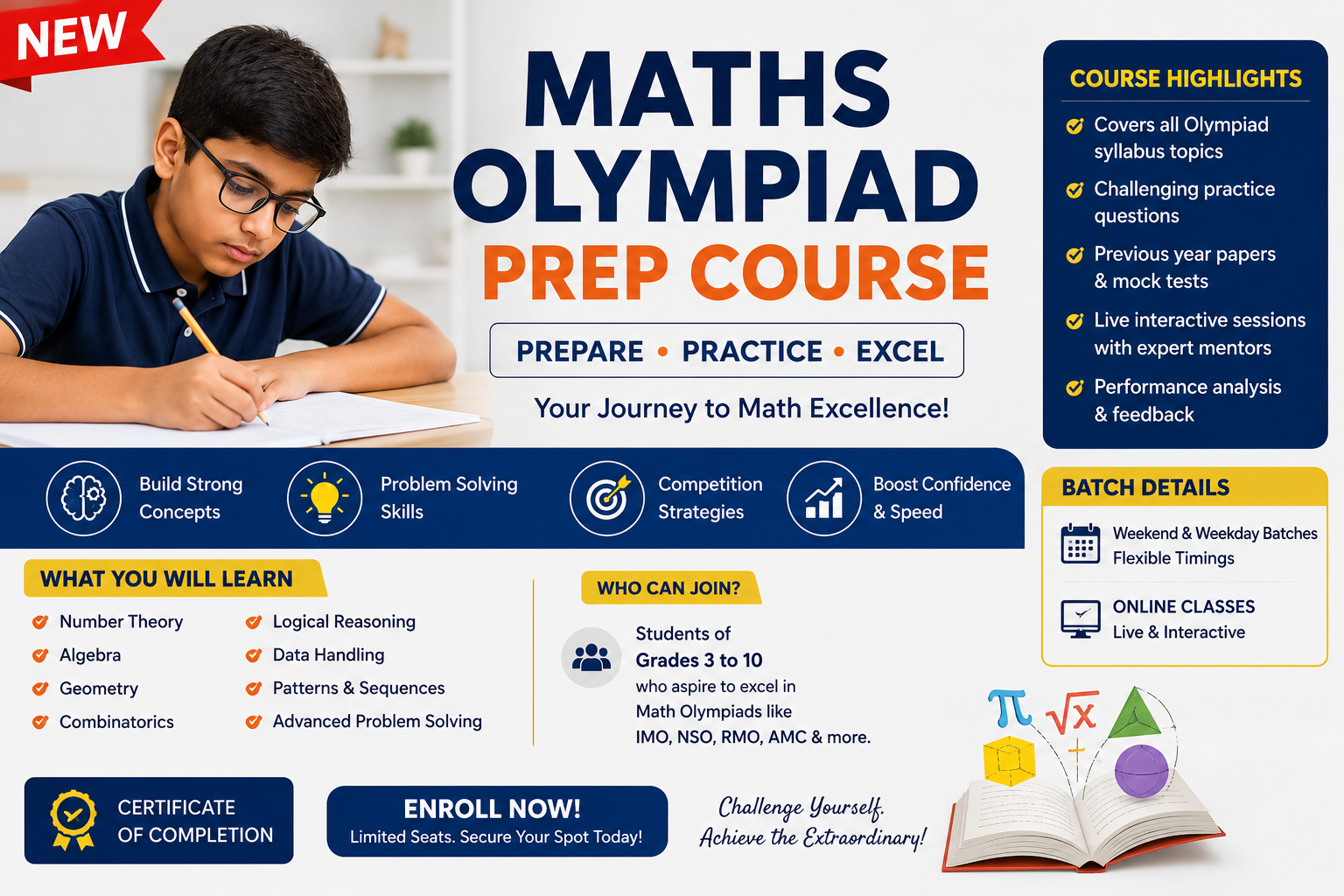 Maths Olympiad Prep course