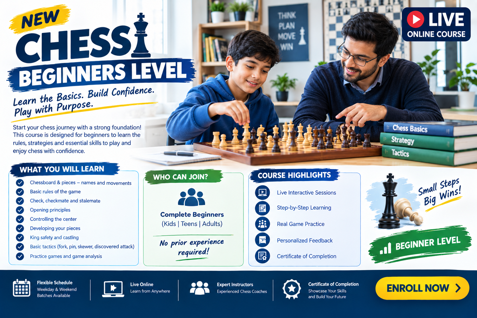 New Chess Beginners level