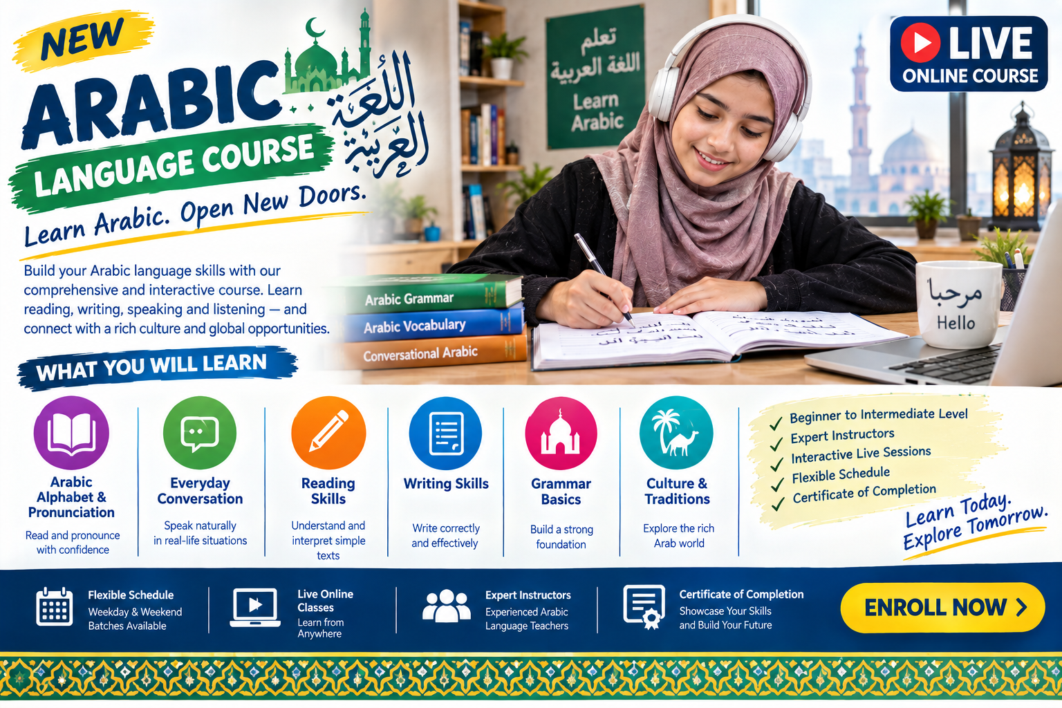 Arabic Language course live online