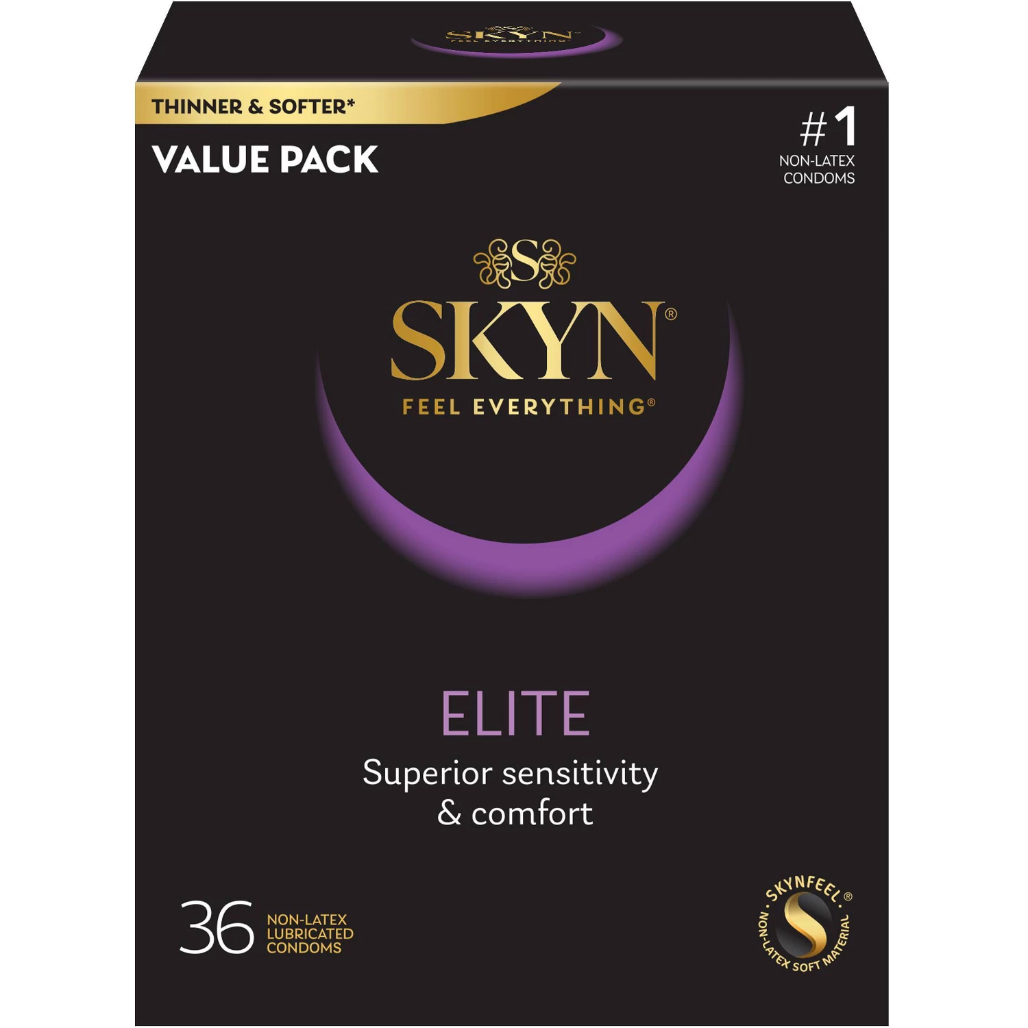 SKYN Elite Non-Latex Lubricated Condoms - 36ct