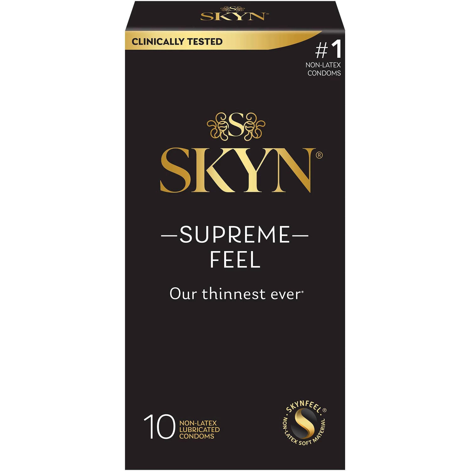 SKYN Supreme Non-Latex Lubricated Condoms - 10ct