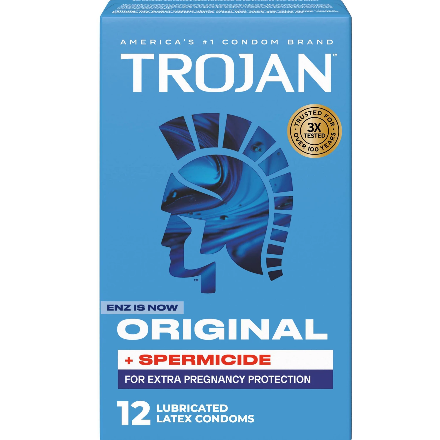 Trojan Original Spermicidal Lubricated Condoms - 12ct