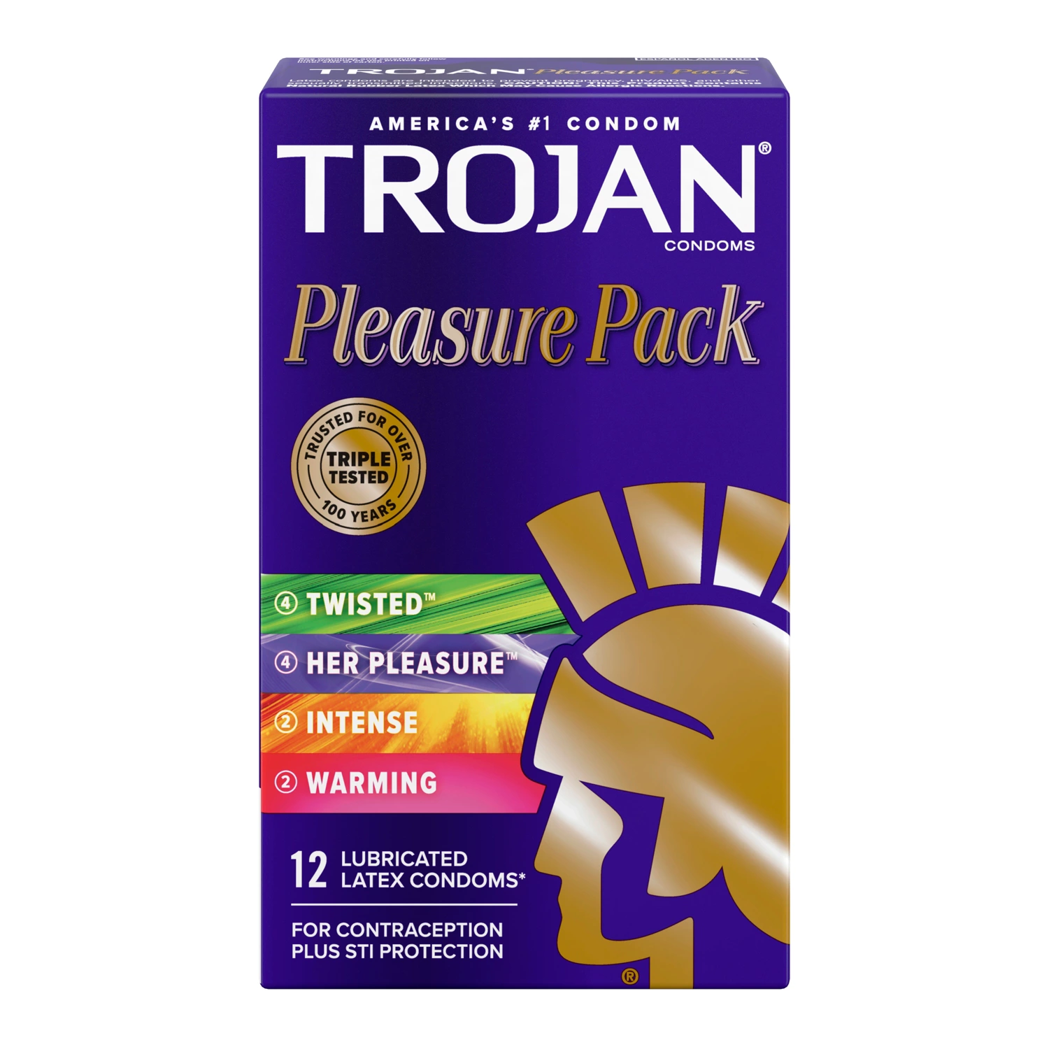 Trojan Pleasure Pack Assorted Lubricated Condoms - 36ct