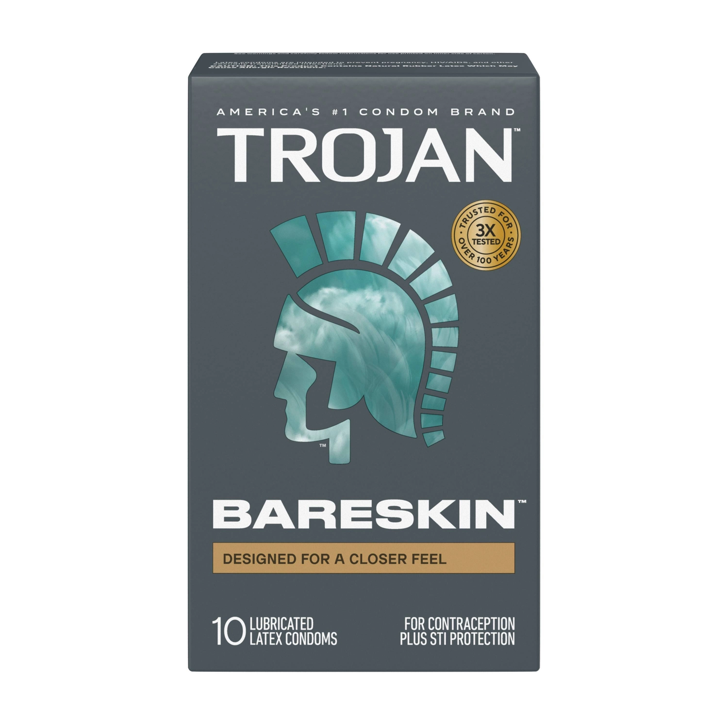 Trojan Sensitivity Bareskin Lubricated Latex Condoms - 3ct