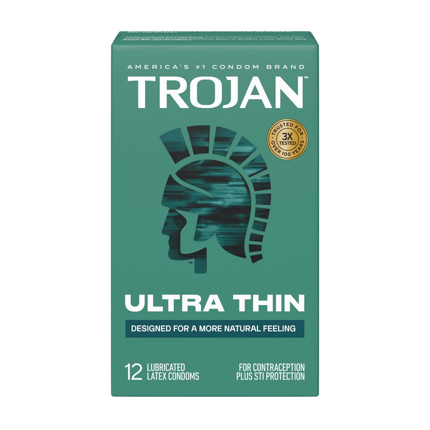 Trojan Ultra Thin Lubricated Latex Condoms - 12ct