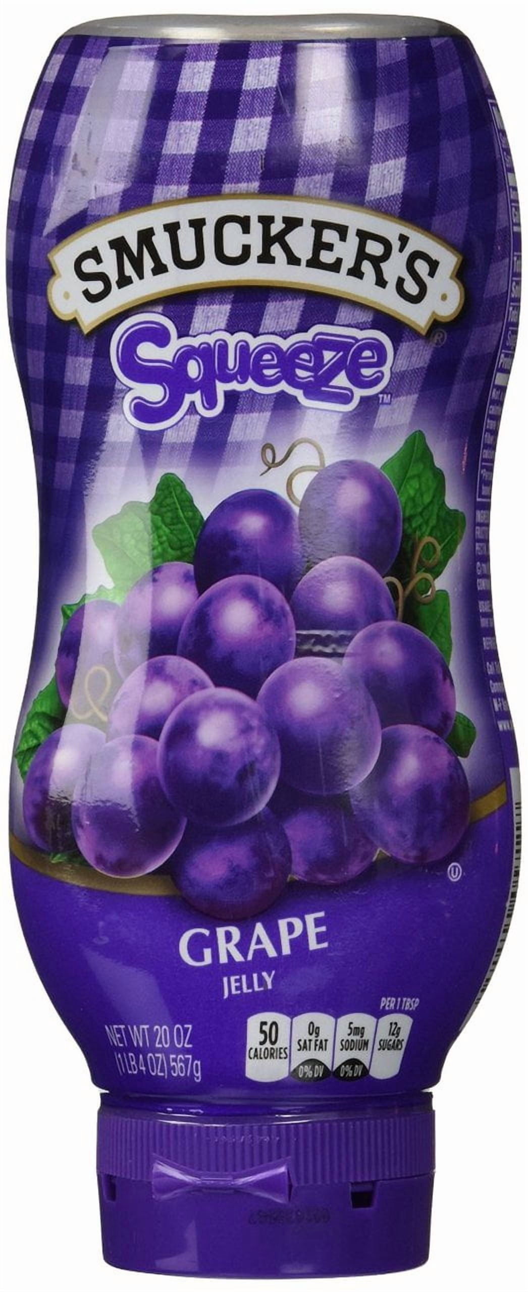 (12 pack) Smucker's Squeeze Grape Jelly, 20 oz
