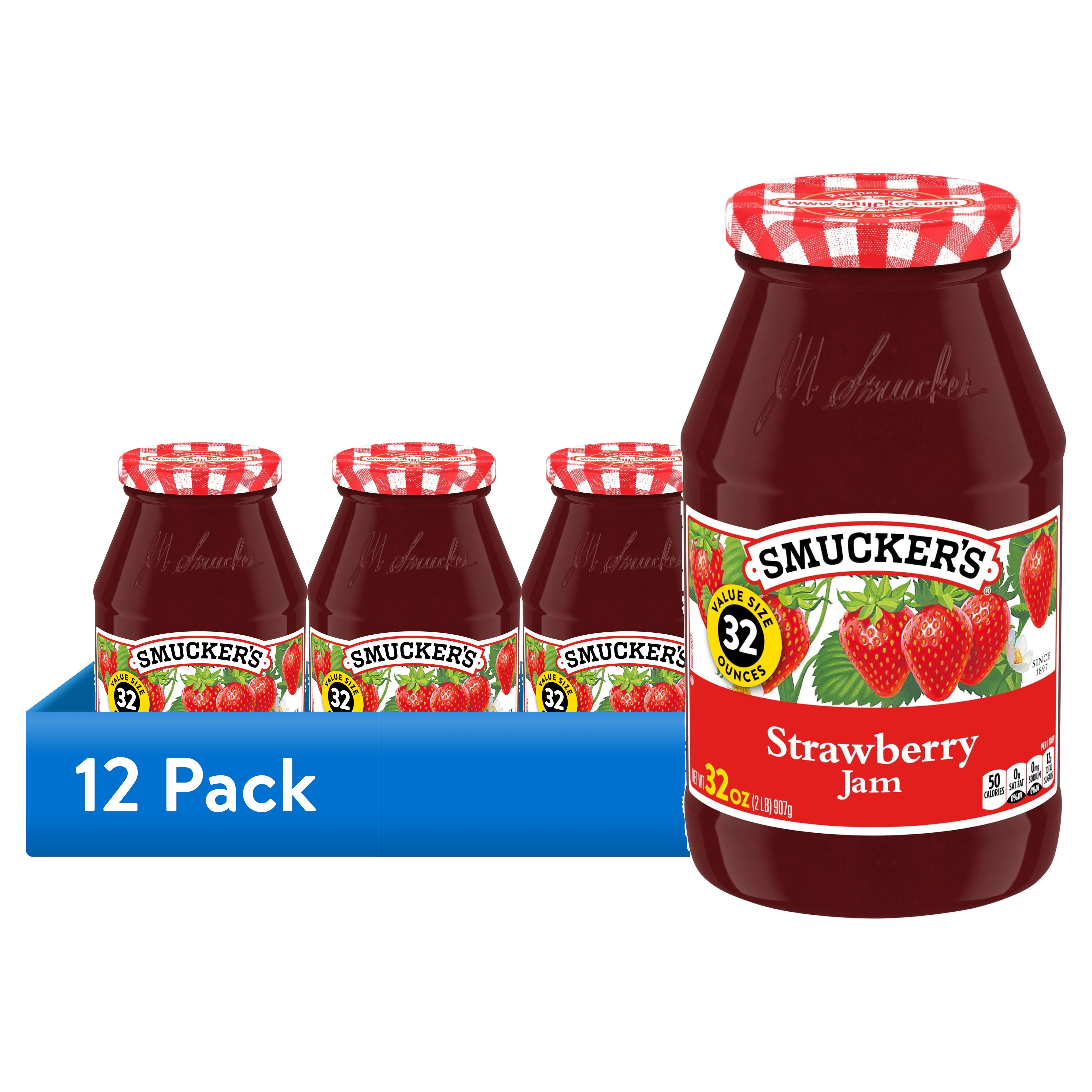 (12 pack) Smucker's Strawberry Jam, 32 oz
