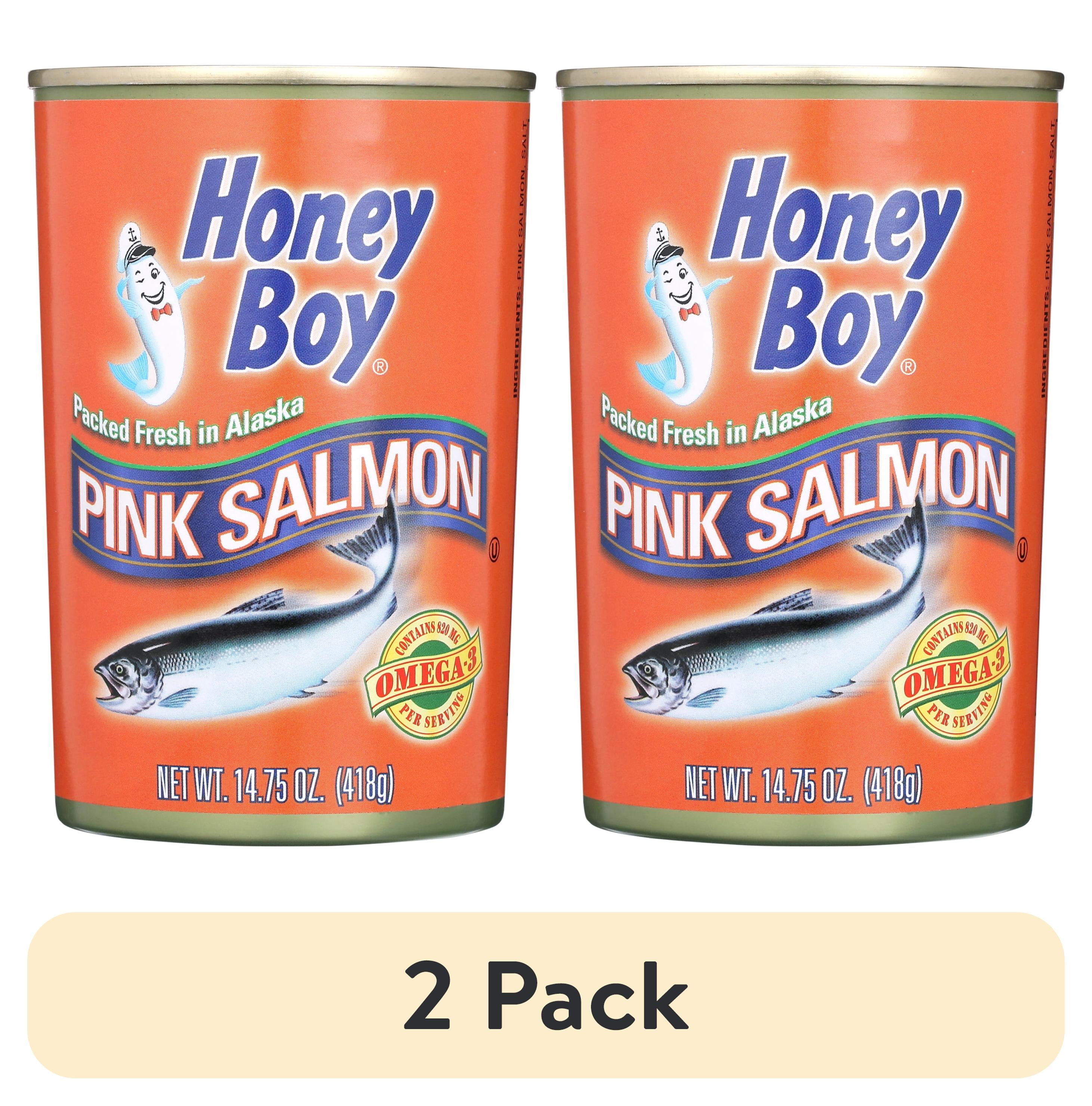 (2 pack) Honey Boy Pink Salmon, 14.75 oz