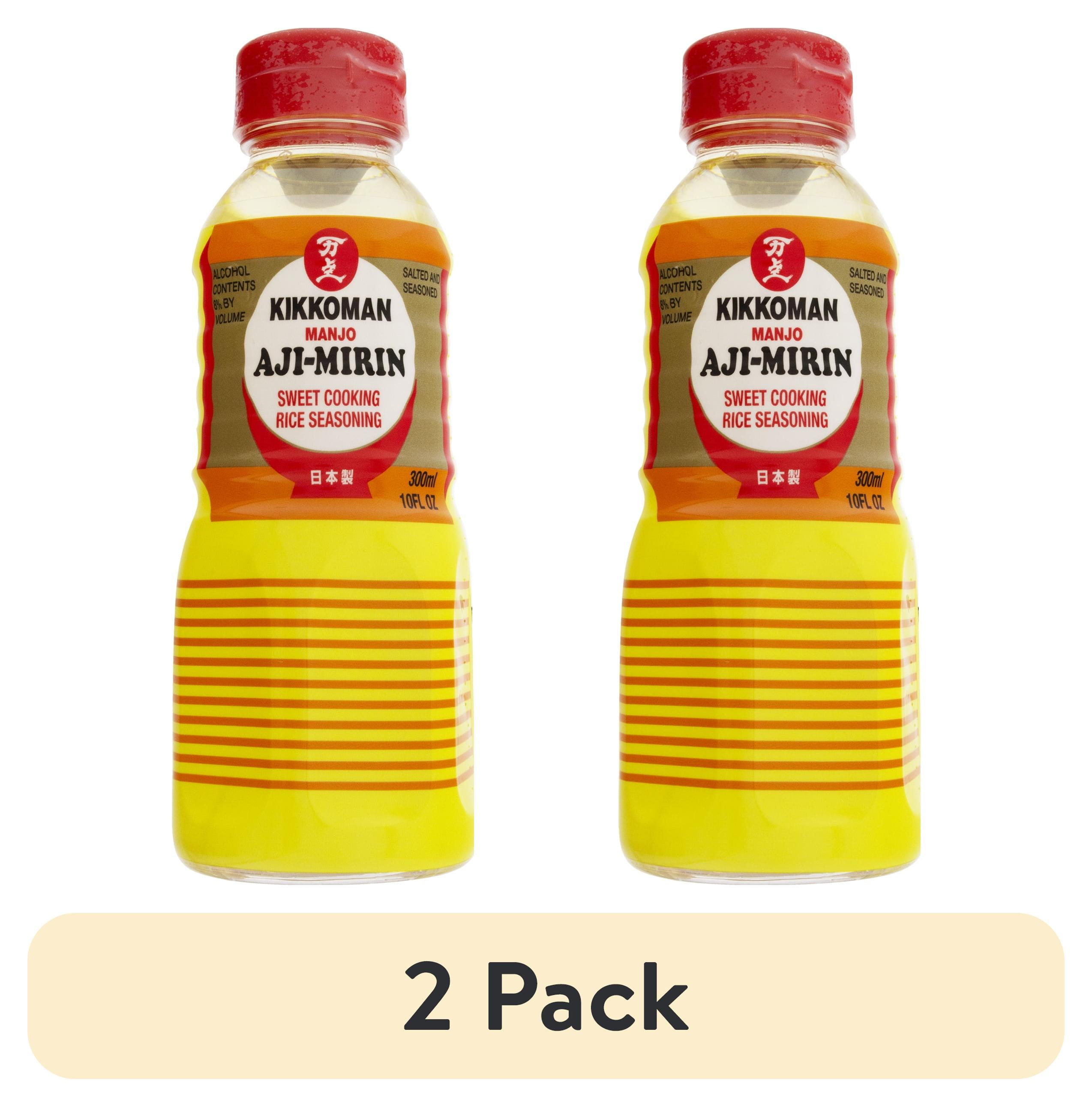 (2 pack) Kikkoman Mirin Sweet Cooking Rice Seasoning 10 fl oz Bottle, Gluten-Free