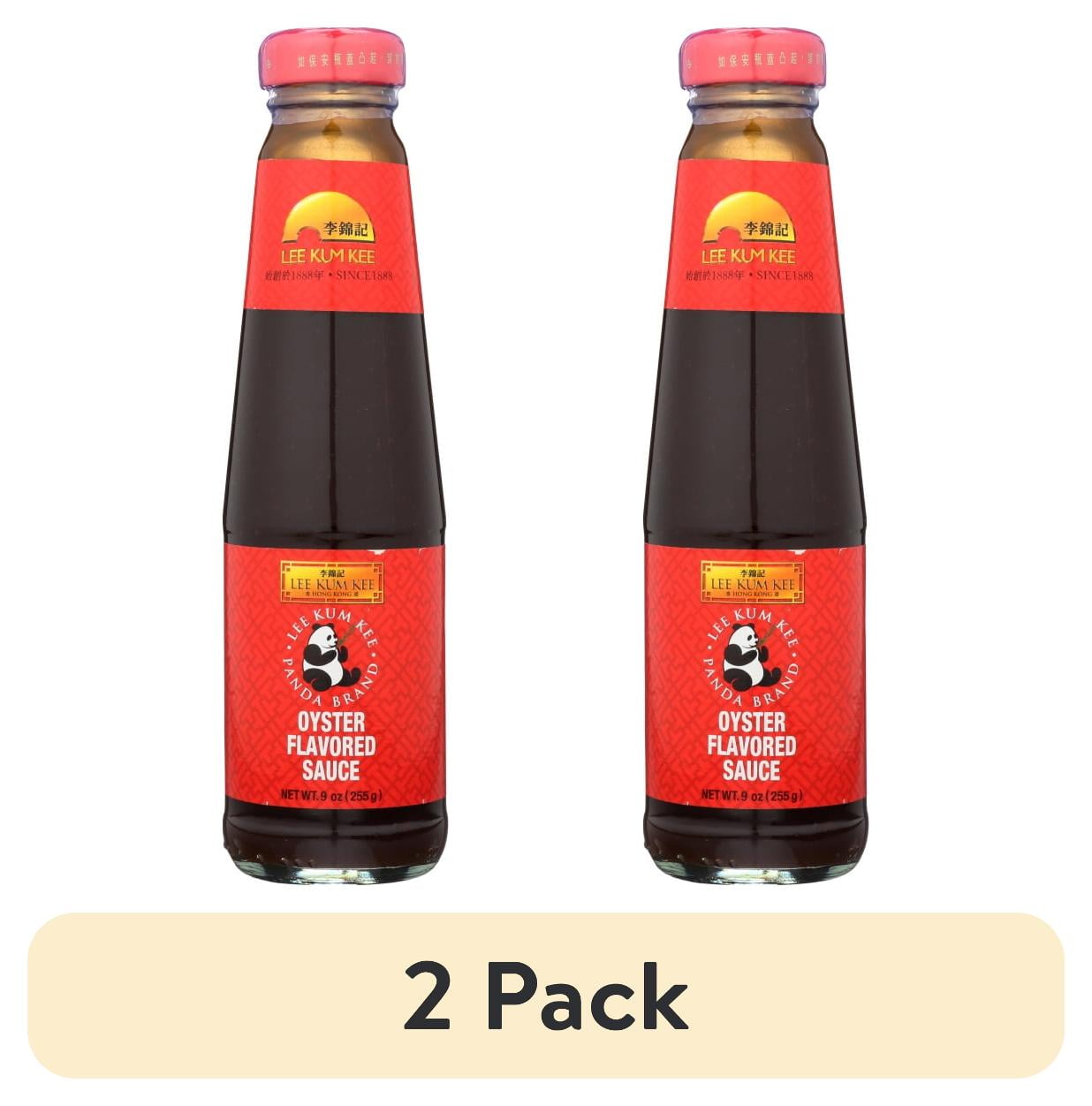 (2 pack) Lee Kum Kee Panda Brand Oyster Flavored Sauce 9oz Glass Bottle