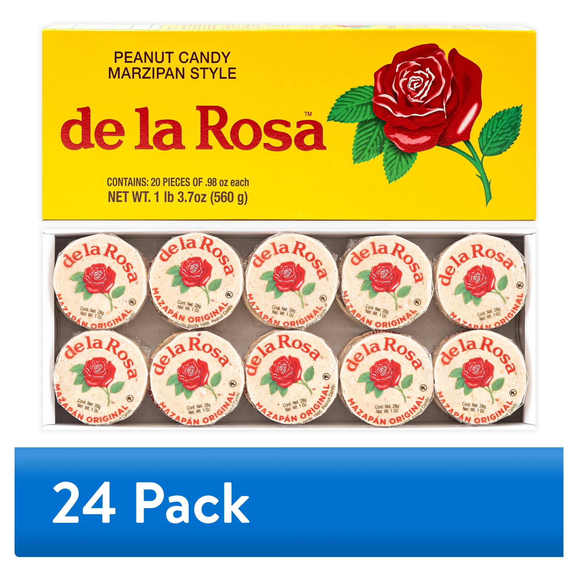 (24 pack) De La Rosa Mazapan Style Mexican Peanut Candy, 20 Count