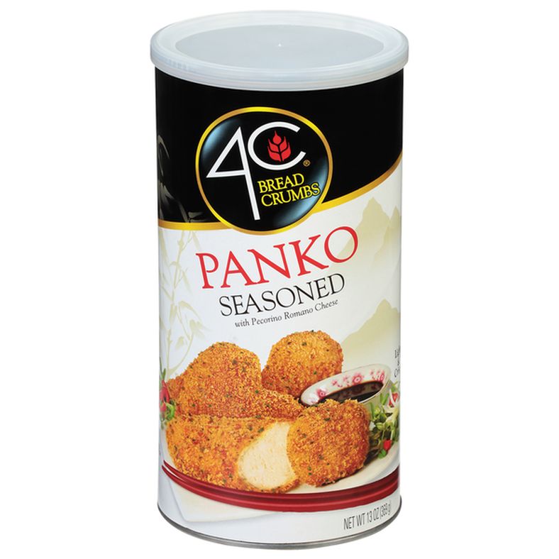 4C Foods Bread Crumbs, Seasoned, Panko