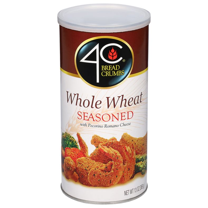 4C Foods Bread Crumbs, Whole Wheat, Seasoned