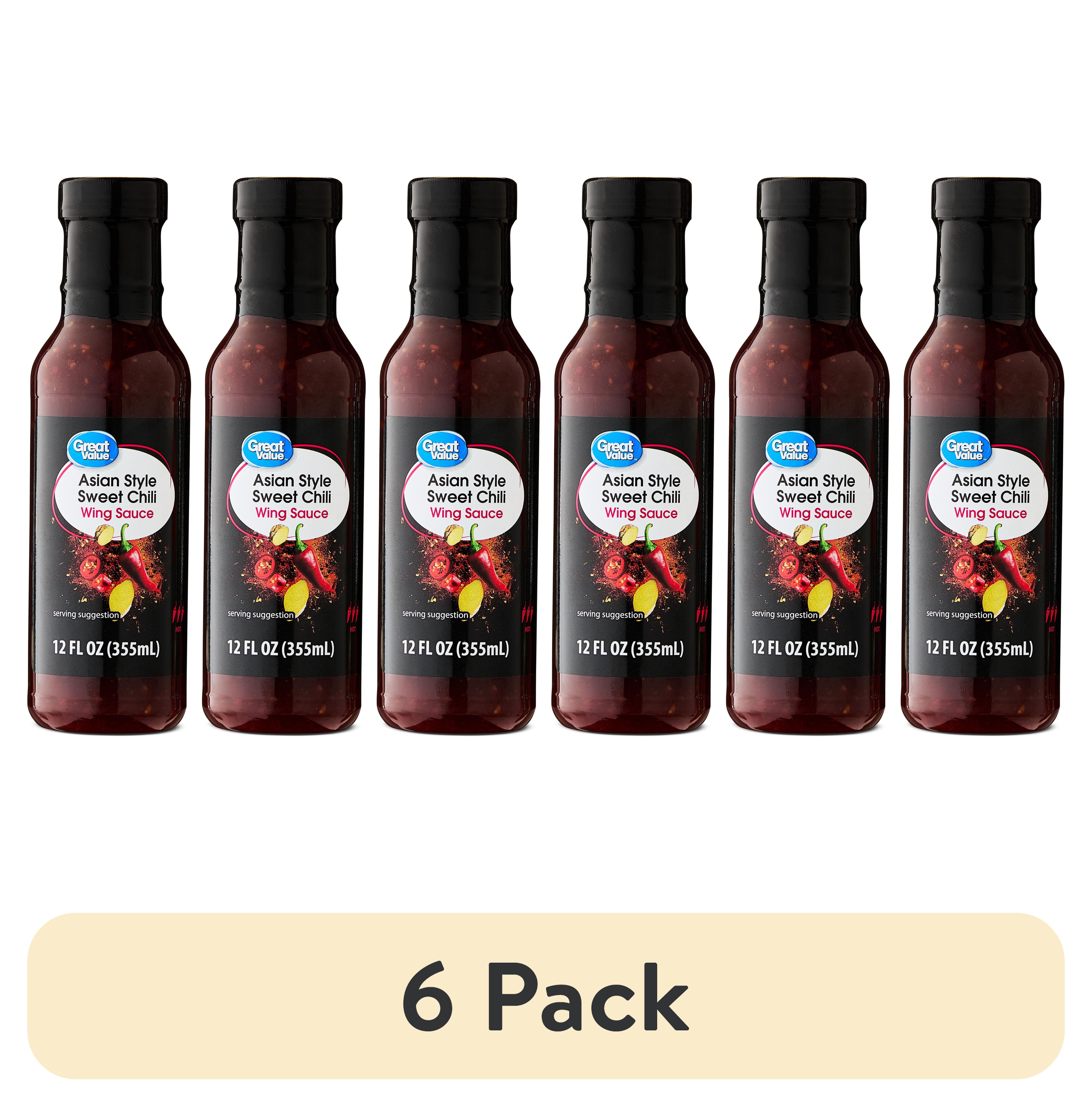 (6 pack) Great Value Asian Sweet Chili Wing Sauce, 12 Fl Oz