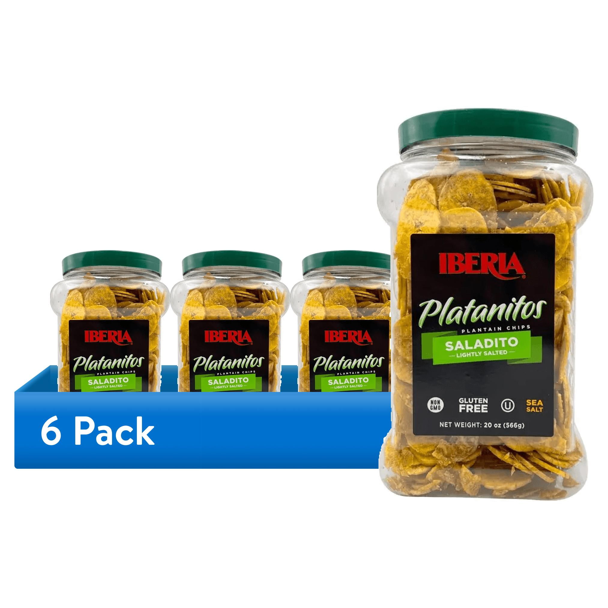(6 pack) Iberia Plantain Chips Lightly Salted