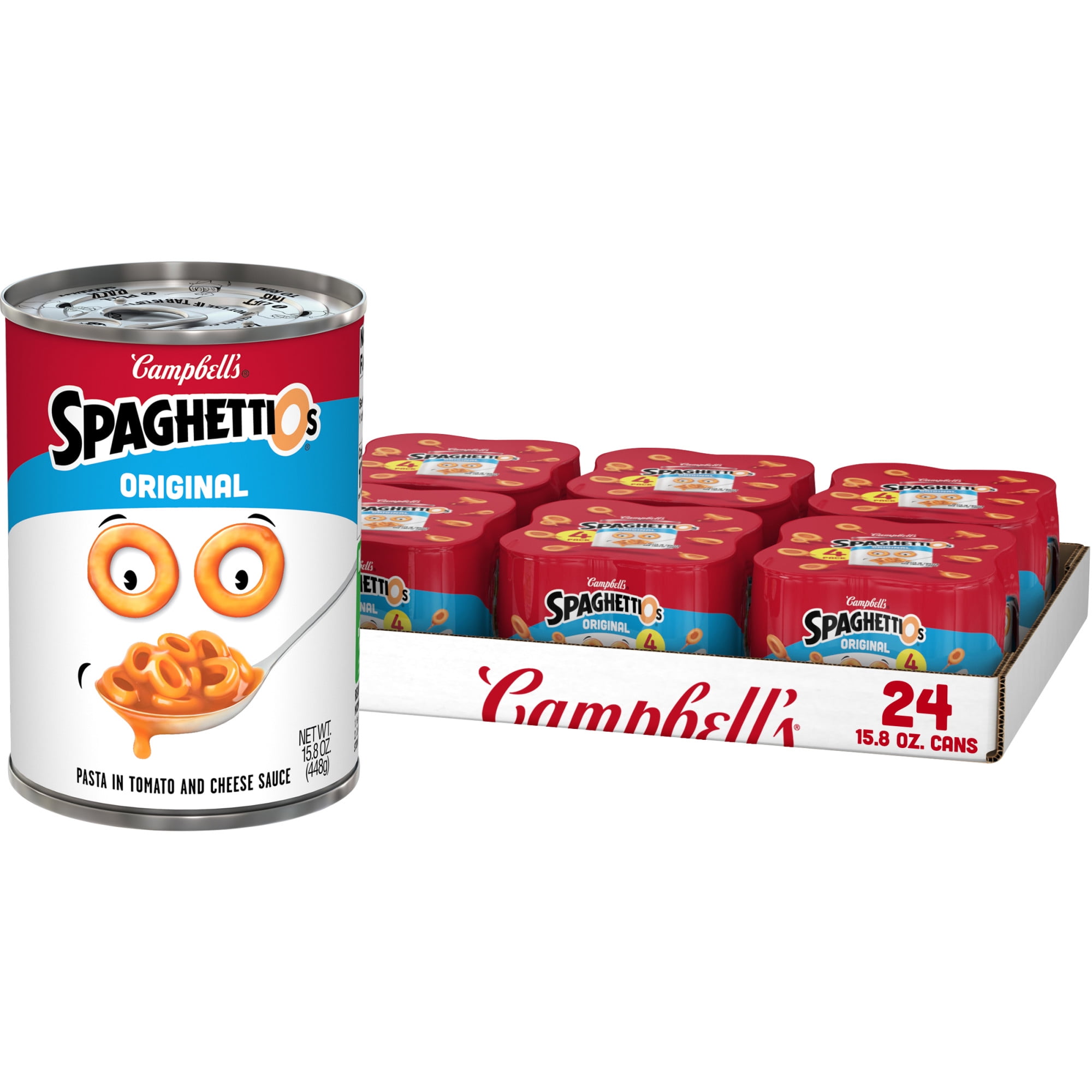 (6 pack) SpaghettiOs Original Canned Pasta, 15.8 oz Can (Pack of 4) - Available at Good Kitchen Market on StoresGo