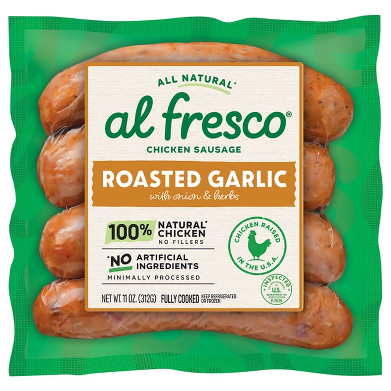 al fresco Chicken Sausage, Roasted Garlic with Onion & Herbs