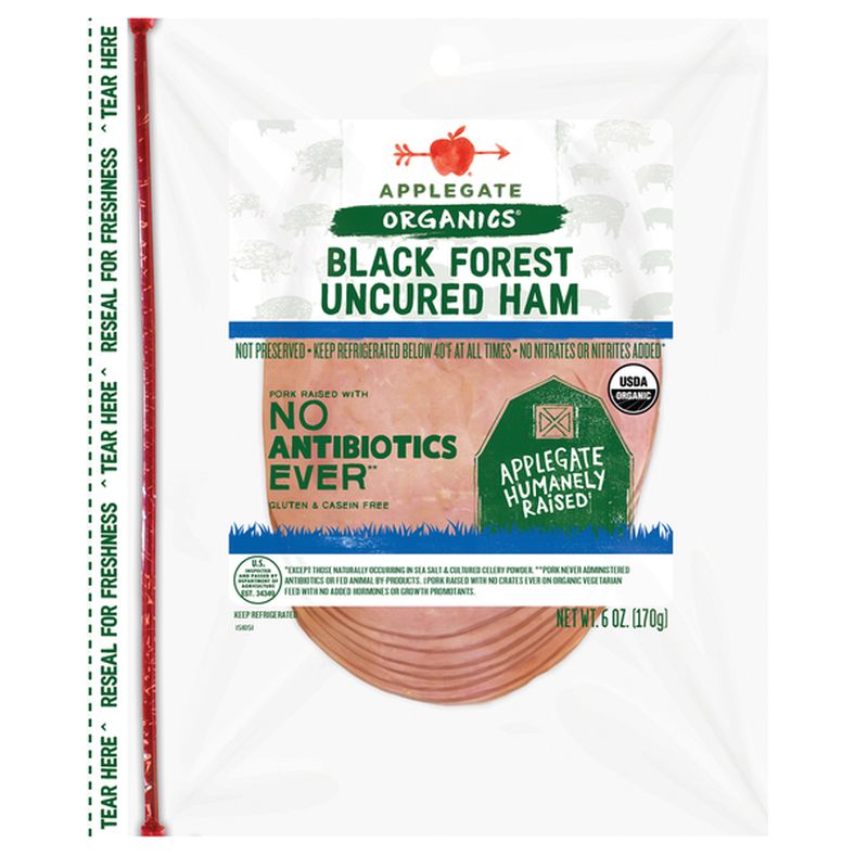 Applegate Organics Organic Uncured Black Forest Ham Sliced