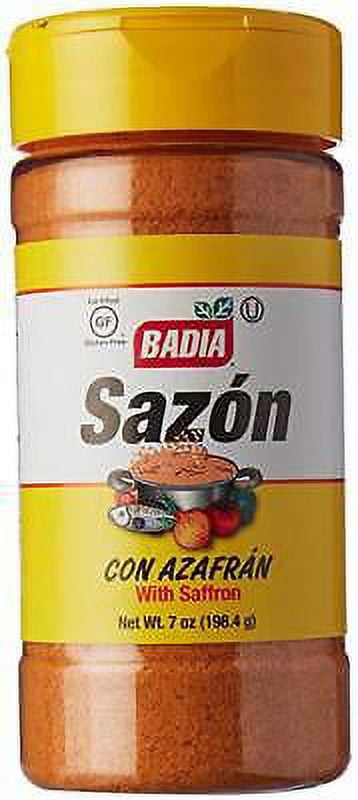 Badia Sazon with Saffron for Paella 7 oz (con Azafran) Gluten Free