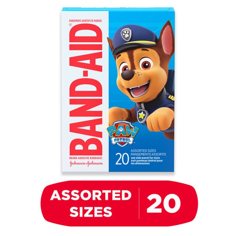 BAND-AID Bandages For Kids, Nickelodeon Paw Patrol, Assorted