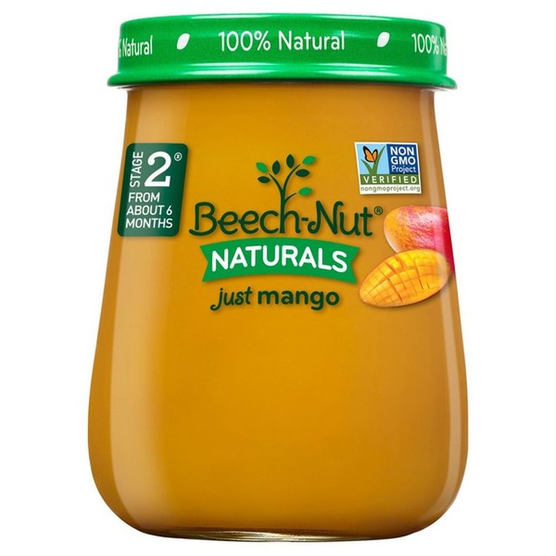 Beech-Nut Naturals Stage 2 Baby Food, Mango, 4 oz Jar