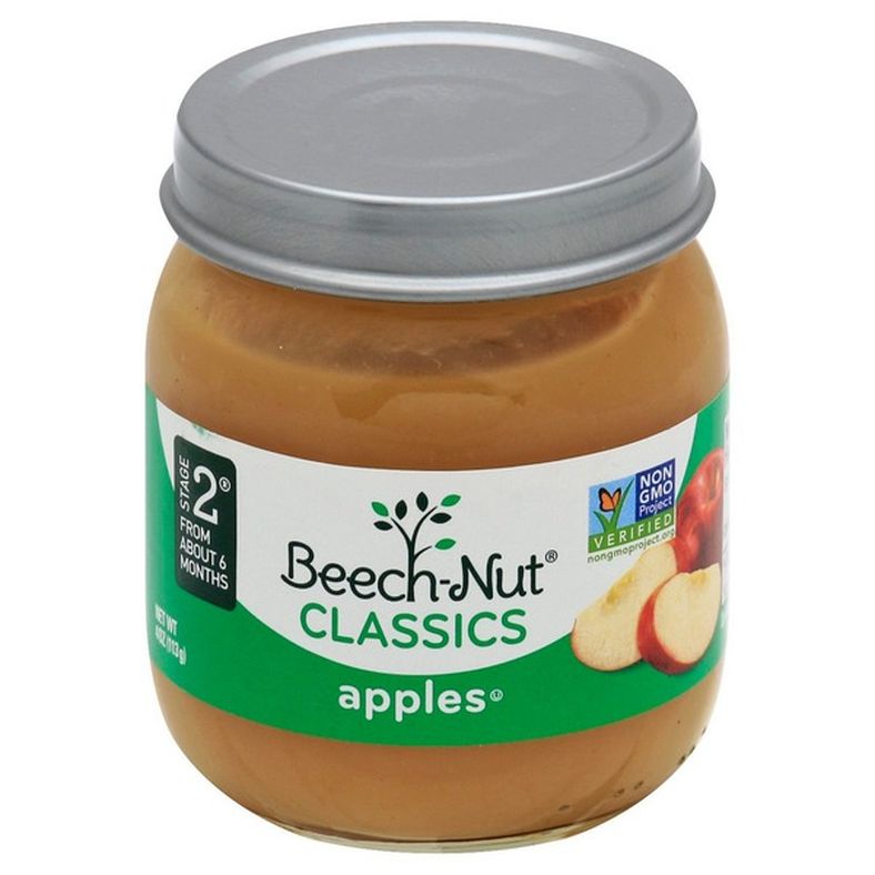 Beech-Nut Stage 2 Baby Food, Apple, 4 oz Jar