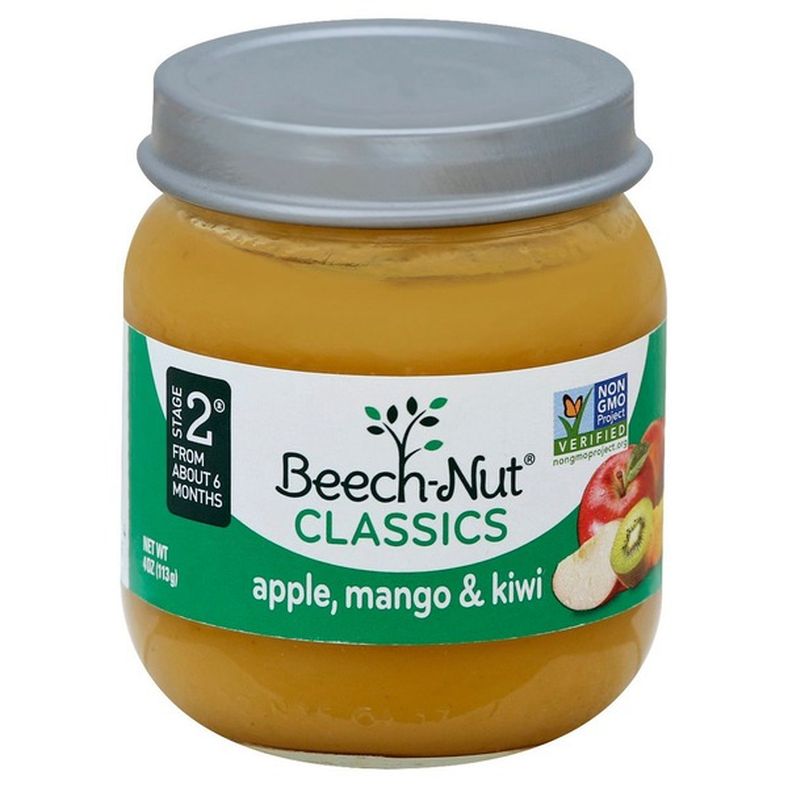 Beech-Nut Stage 2 Baby Food, Apple Mango & Kiwi, 4 oz Jar
